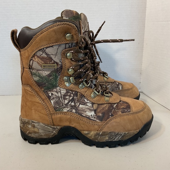Game Winner Women's Camo Hiking Hunting Waterproof Boots Size 7.5 - Picture 15 of 15